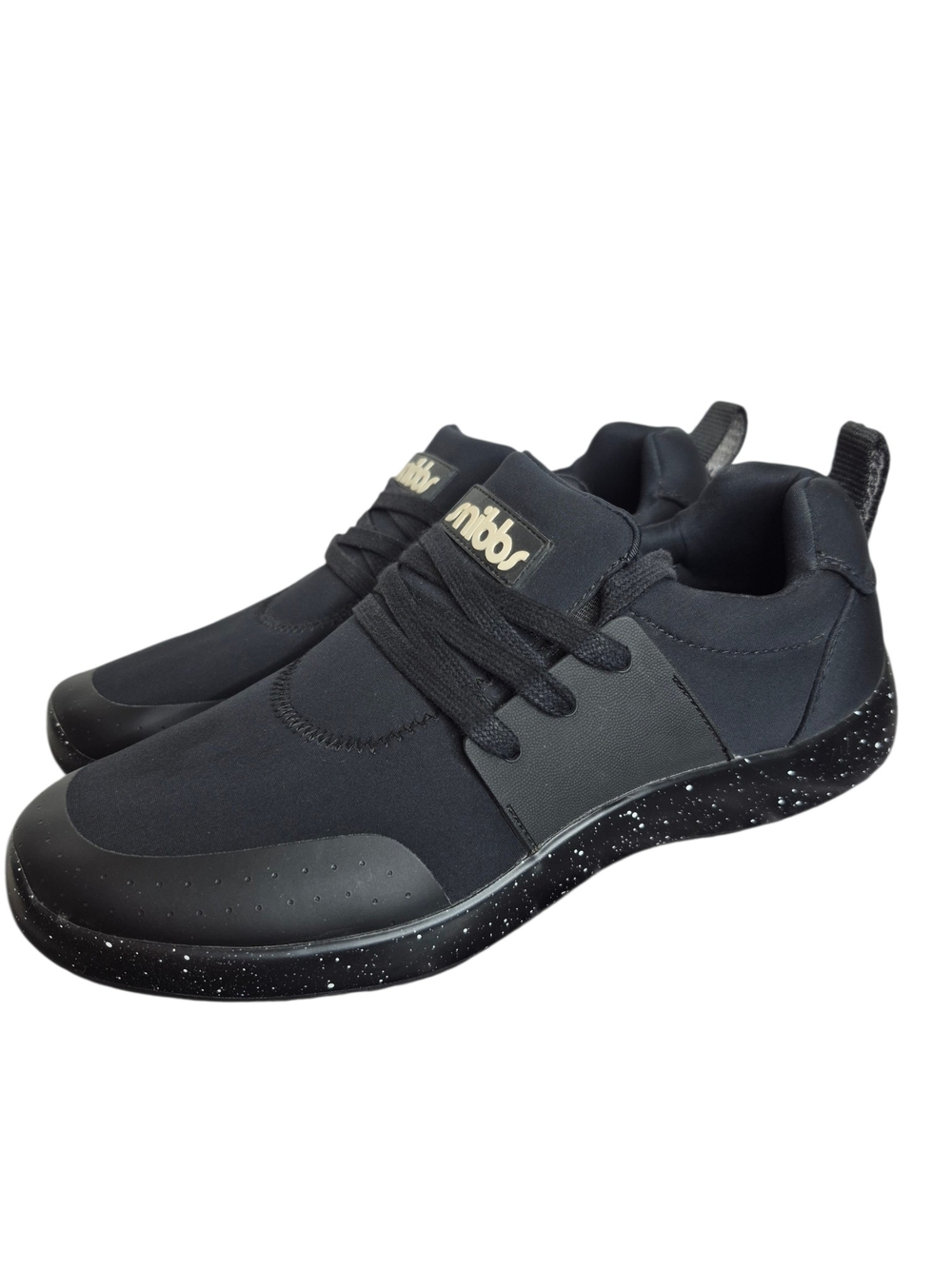 Snibbs Spacecloud ROVR Womens 10 Black Non Slip Work Sneakers Speckle Slip On